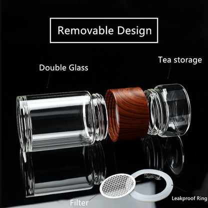 Tea Glass Bottle Infuser